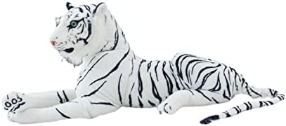 Uongfi един 30-120 см Имитация на Бял Плюшен Тигър играчка Хубаво Меко Животно Възглавница Играчки Кукли Креативен