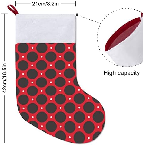 Коледни Чорапи с Шарките на калинка в Грах, Коледни Чорапи, Чанта За Дома, Семеен Коледен Декор