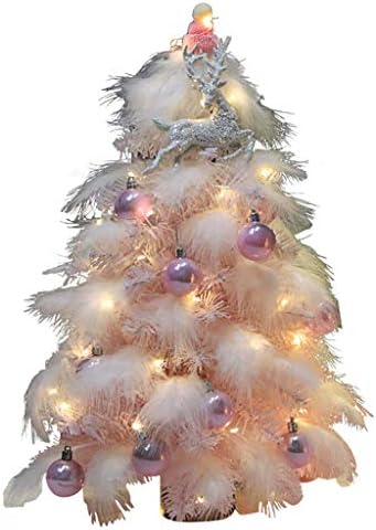 Настолен Мини Коледно Дърво ZYZMH, Миниатюрни Борова Коледно Дърво с най-Добрите Коледни Украси със Собствените си Ръце