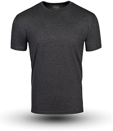 Тениска Fresh Clean Tees с дървени въглища за мъже е Мека и облегающая Мъжки t-shirt - Памучен Поли-смес - Тениска премиум-клас с предварително свиване (1)