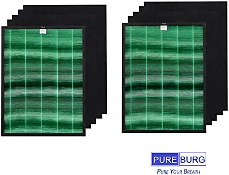 PUREBURG Комплект сменяеми HEPA-филтри в 2 опаковки, Съвместим с воздухоочистителями Coway Airmega 150 (AP-1019C) / 160 Airmega