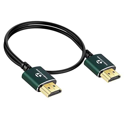 Thsucords Тънък кабел HDMI-HDMI 30 фута от 2 опаковки, изключително тънък и гъвкав кабел HDMI Поддържа висока скорост