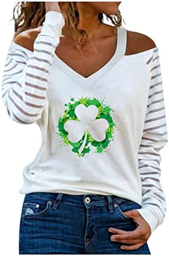 Дамски Блузи Елегантни Ежедневни Свободни 2023 Летните Модни Обикновена Тениска на Деня на Св. Патрик, Блузи