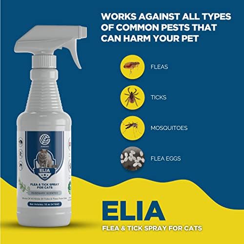 Спрей от бълхи и кърлежи GERMOFIN Elia за котки - Натурален Спрей от бълхи и кърлежи - Без странични ефекти