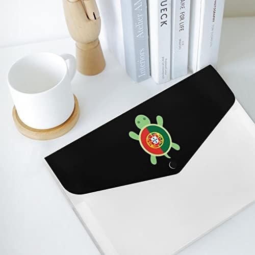 Расширяющаяся папка за файлове във формата на костенурка с флага на Португалия, 6 джоба, органайзер за файлове в стил акордеони, органайзер за документи на хартиен ?