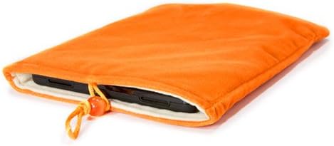 Калъф BoxWave, който е Съвместим с Chipsee EPC-A9-97-C (калъф от BoxWave) - Кадифена торбичка, ръкав от мека велюровой плат с завязками - Ярко-оранжев