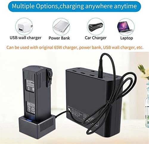 Зарядно Устройство за Дрона Hub Поставка Бързо Зарядно Устройство, USB Кабел за Връзка Power Bank Зареждане на Дрона DJI Mavic 3