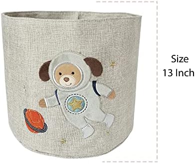 Кръгла кошница за съхранение на MON AMI Premium Astro Куче за организация - Може да се използва и като кошница за дрехи,