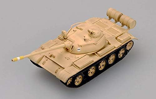 Лек модел на Иракската армия, Т-55 Руския танк МВТ Войната в Персийския залив 1991 Пустинята 1/72 Готов Модел