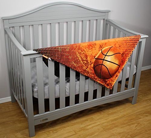 Луксозни бебешки Одеала Dear Baby Gear, Баскетболна топка, с принтом Минки по поръчка 38 сантиметра на 29 инча