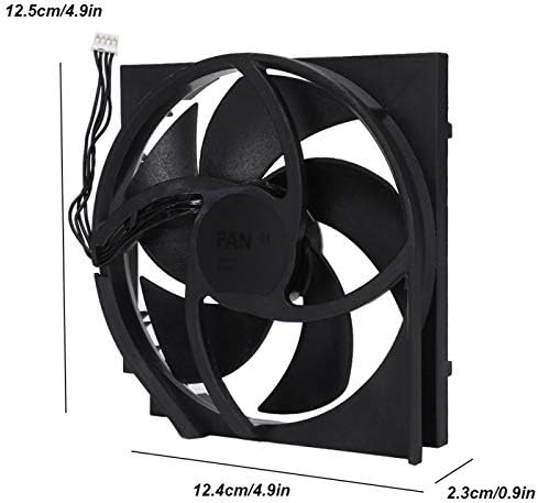Вентилатор за Охлаждане DAUERHAFT с Отвертка Здрав Лесна Инсталация 5 Остриета 4-пинов Широко Приложение, както за Xbox ONE S OEM