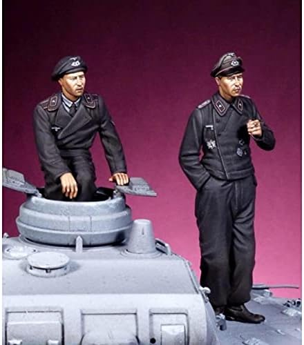 Splind 1/35 Германски войници-танкисты времето на Втората световна война (2 човека, без танкове) в разглобено формата, неокрашенный Набор от миниатюрни модели от смола //K