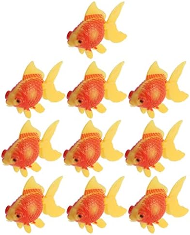 Украса NUOBESTY 10шт Изкуствена Златната Рибка Фалшива Златна Рибка в Купа Фалшива Златна Рибка Фалшива Златна Рибка за