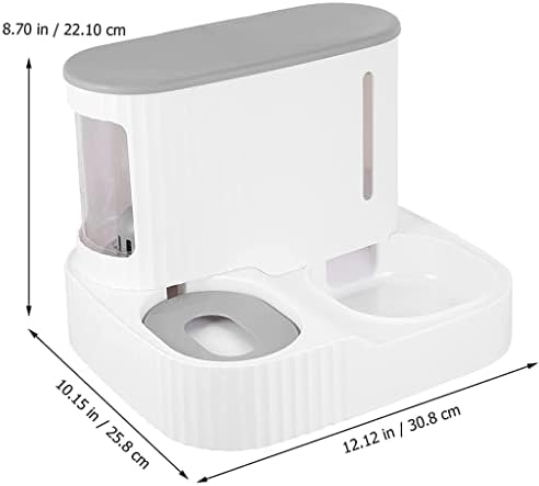 ZLXDP Автоматичен фидер на домашни любимци, Купа за хранене, Диспенсер за вода за кучета, чешма за Питейна вода за домашни