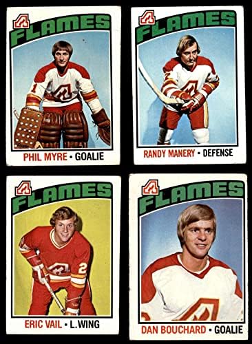 1976-77 Печели Калгари Флеймс Близо до командния сет Атланта Флеймс (сет) GD+ Flames