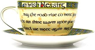 Чаша с блюдцем от Костен порцелан Royal Tara Traditional Irish Blessing - Ирландски Ширити - 10,5 течни унции