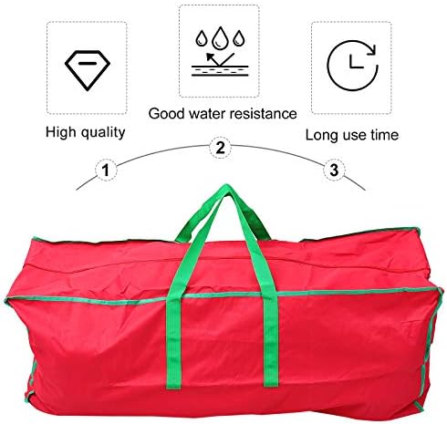 Abaodam Коледен Подарък Чанта За Съхранение на Външна Въздушна Водоустойчива Чанта За Съхранение (Червен) за Коледна Украса