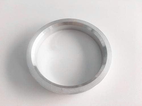 NB-AERO 4 бр. Сребристи алуминиеви пръстени от 73 мм (колелце) до 56,1 мм (Ступица)| Централно пръстен Hubcentric от 56,1 мм до 73 мм за много Honda/Kia/Mini
