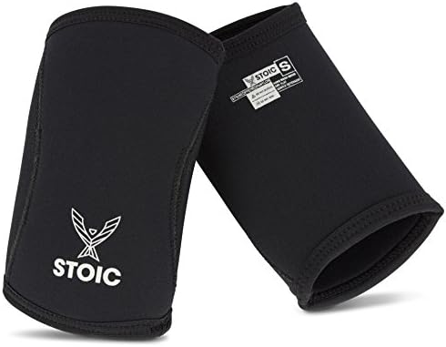 Ръкави до лактите Stoic за пауэрлифтинга - Неопреновый ръкав с дебелина 7 мм + 5 мм за бодибилдинг, вдигане на