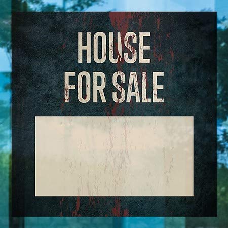 CGSignLab | Къща за продажба-Призрачная Состаренная Ръжда Прозорец Панел | 5 x5