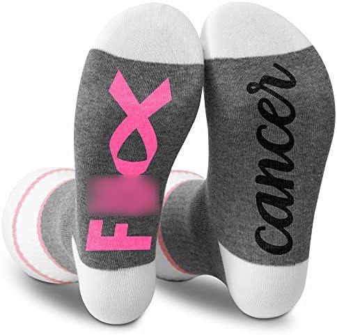1 Чифт Чорапи от рак F, Подаръци от рак на гърдата За жени, Подаръци за Рожден Ден за наследници или пациенти, подложени на