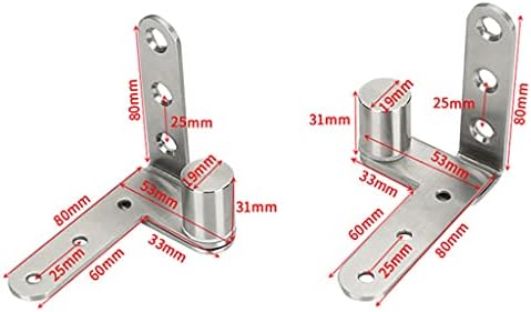 PDGJG 2 бр./компл. Горните и Долните Врати на панти, скрити Панти, Сверхпрочных завъртане на панти от Неръждаема