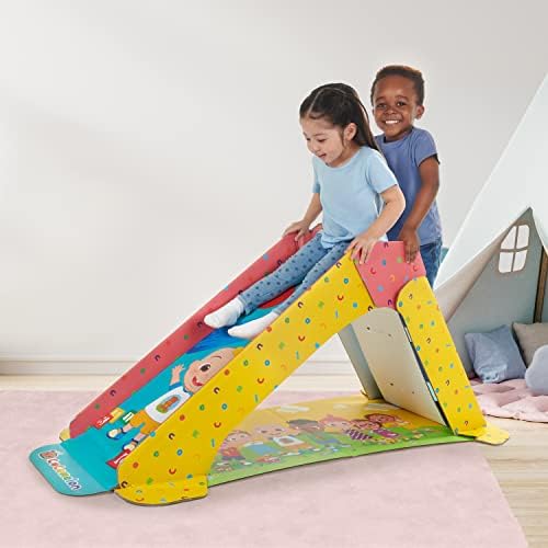 Покрита площадка Pop2Play Cocomelon за деца – Картонена пързалка за деца по технология StrongFold от WowWee