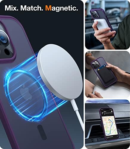 Калъф TORRAS Magnetic Разработена за iPhone 13 Pro, Тествана на спад във военно изпълнение, съвместимо с MagSafe,