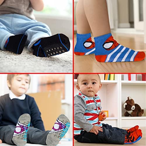 Чорапи с превземането на Човека-паяк, Чорапи за малки Момчета, 10 x, Чорапи с Превземането на Човека-Паяк За Деца,