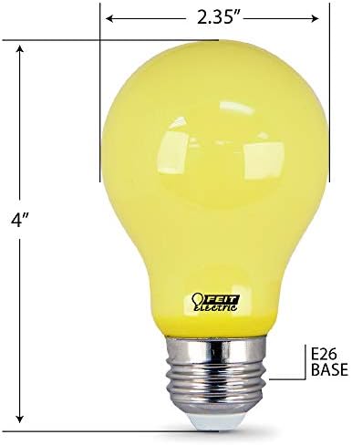 Feit Electric A19100/BUG/Led лампа с еквалайзер 100 Вата, Не на DM, Led, Жълта, Опаковка по 1