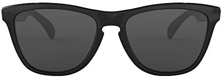 Слънчеви очила Oakley 24-306 frogskins слънчеви Полиран Черен с Кристално-Сив 24 306 55 мм Автентични