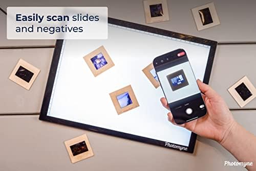 Светлинна кутия за преглед на слайдове Photomyne |Осветление светещи панел | Преглед на негативи формат А4 | Сканиране