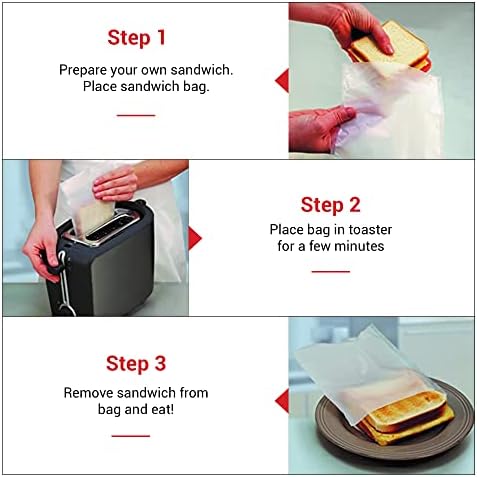 За многократна употреба пакет за тостеров - Пакети за тостеров за сандвичи с кашкавал на скара, крем за пица