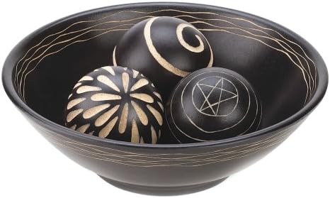Набор от Декоративни чаши и Топки wakatobi Artisan от Черно дърво