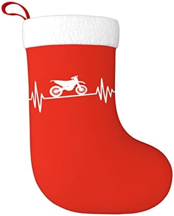 CUTEDWARF Dirt Bike Сърцебиене Коледни Чорапи, Украшения за Елхи, Коледни Чорапи за Коледа на Празнични партита Подаръци 18
