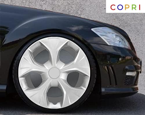 Комплект Copri от 4 Джанти Накладки 15-Инчов Сребрист цвят, Защелкивающихся на Главината, подходящ за Toyota