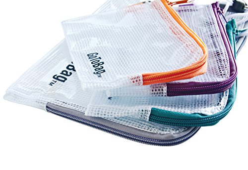 Опаковъчни Торбички-организаторите за съхранение от 4 опаковки от GoToBag - Прозрачен Водоустойчив Здрав Nbr PVC