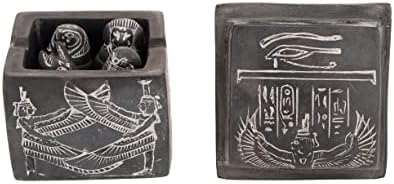 Канопная ковчег на 4 стомна с издълбани надписи в стил на фараоните от камък, направени в Египет.