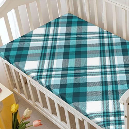 Кухненски кърпи за детски легла в една клетка, Преносим мини-чаршафи за легла с Меки и дишащи Кърпи -Отлични за стая на