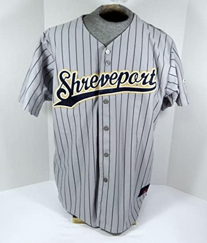 2008 Shreveport Sports 4 Използвана в играта Сива Риза XL DP29843 - Използваните В играта тениски MLB