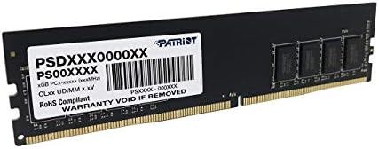 Състав памет Patriot Signature Line DDR4 4 GB (1x4 дървен материал GB) с честота UDIMM 2133 Mhz (PC4-17000) 1,2