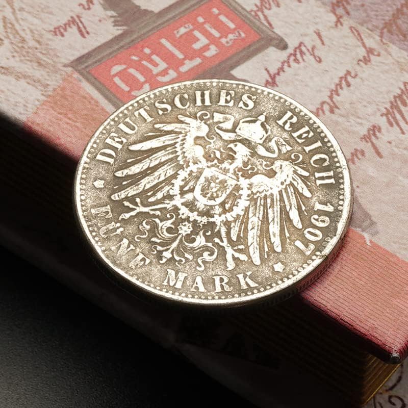 1907 Мемориал Сребърна Монета кайзер Вилхелм II Сребърен долар 5 Марки Сребърен Долар Единната Валута Колекция от Антични