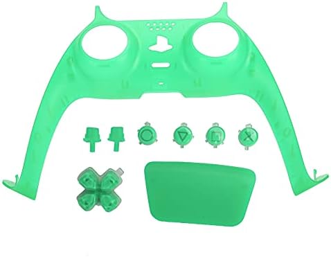 Аксесоар за игрален контролер FECAMOS, идеален Лесен монтаж и демонтаж на контролер от ABS материал на Декоративни панел за игрален контролер PS5 (зелен)
