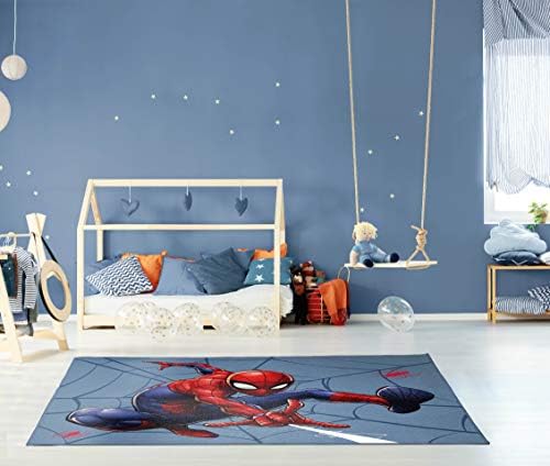 Килимче за детската стая с Jay Franco Marvel Spiderman Go Time - Мат голяма площ с Размер 4 х 5 фута (Официален продукт