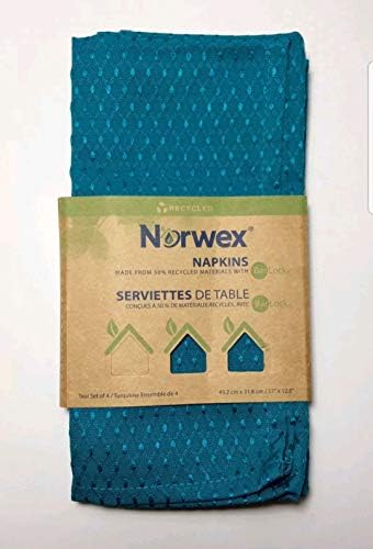 Салфетки Norwex, комплект от 4 броя (Павлиньего цвят)