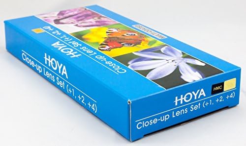 Набор от филтри Hoya 46 мм с многослойно покритие за снимане в близък план с + 1, + 2 и + 4 макрообъективами.