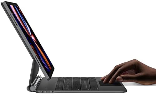 Калъф-клавиатура HOU за 2022 iPad Air 5-ти / 4-то поколение и 2021 iPad Pro 11 инча 3-ти, с плаващ дизайн и вграден трекпадом, камерата съвместим с iPad Pro 11 2-ро поколение 2020 г. / 1-во покол?