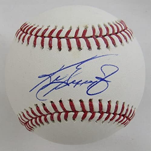 Кен Гриффи - младши Подписа Автограф Rawlings Baseball JSA COA - Бейзболни топки с Автографи