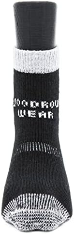 Чорапи Woodrow да се Носят, Подсилени чорапи за кучета Power Paws Greyhound Edition, Черно-Сив, S, тежат 15-40
