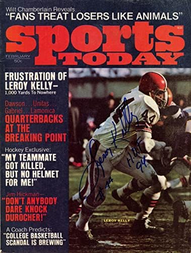 Лерой Кели С автограф /Подпис 1970 Today Sports Magazine Бекет 38186 - Списания NFL с автограф